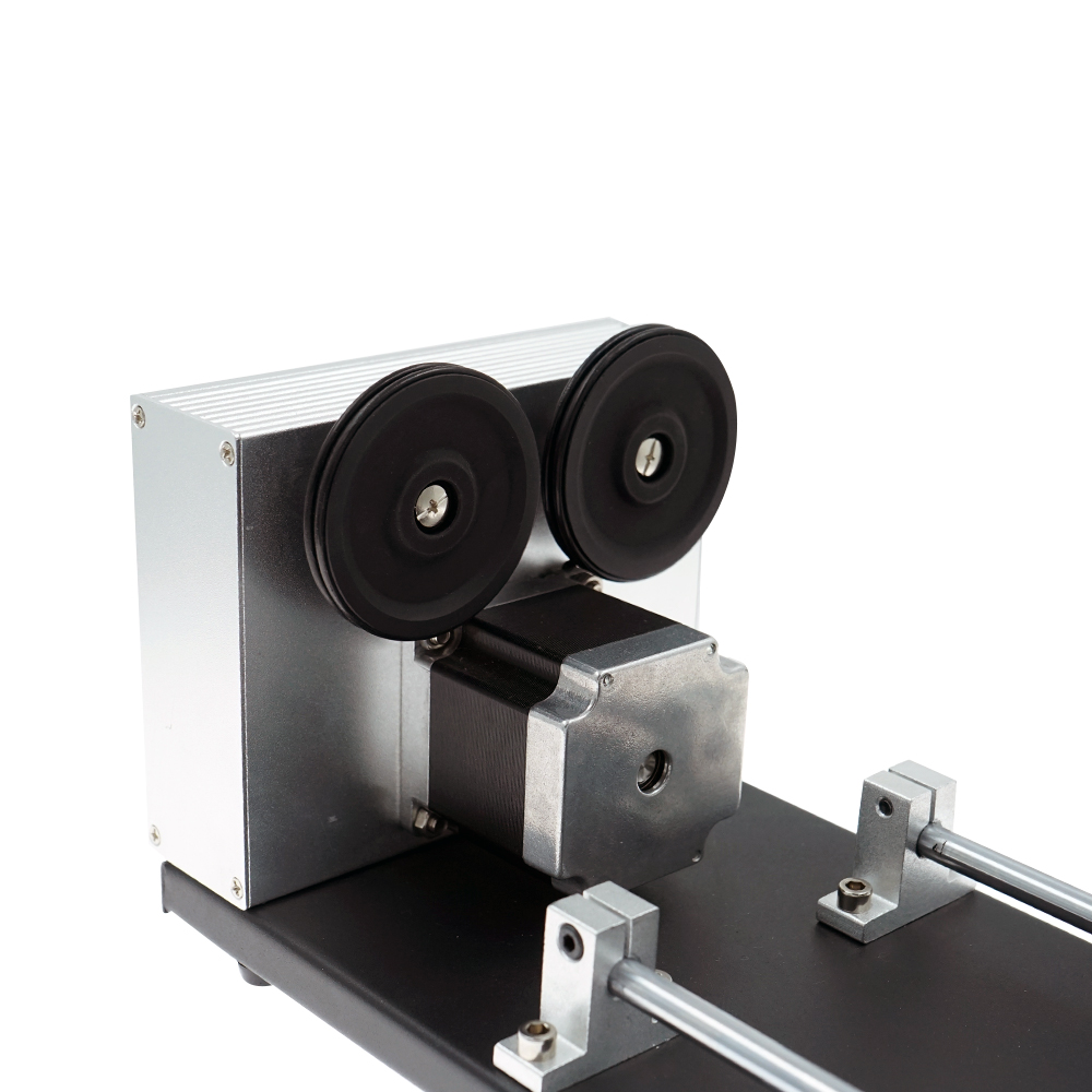 CO2 engraving machine allmetal rotating shaft for marking cylindrical