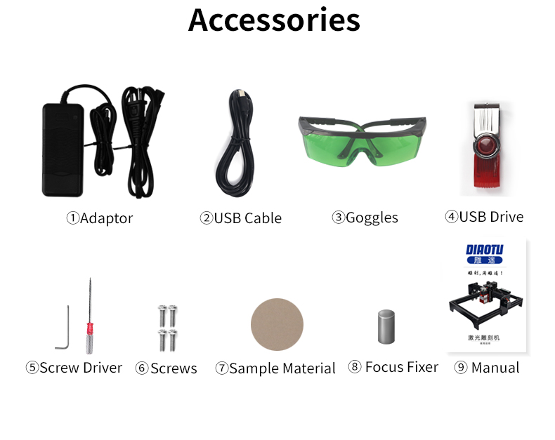 Diaotu T1 Laser Engraving Machine 20W Laser engraving Machine Dog Tag