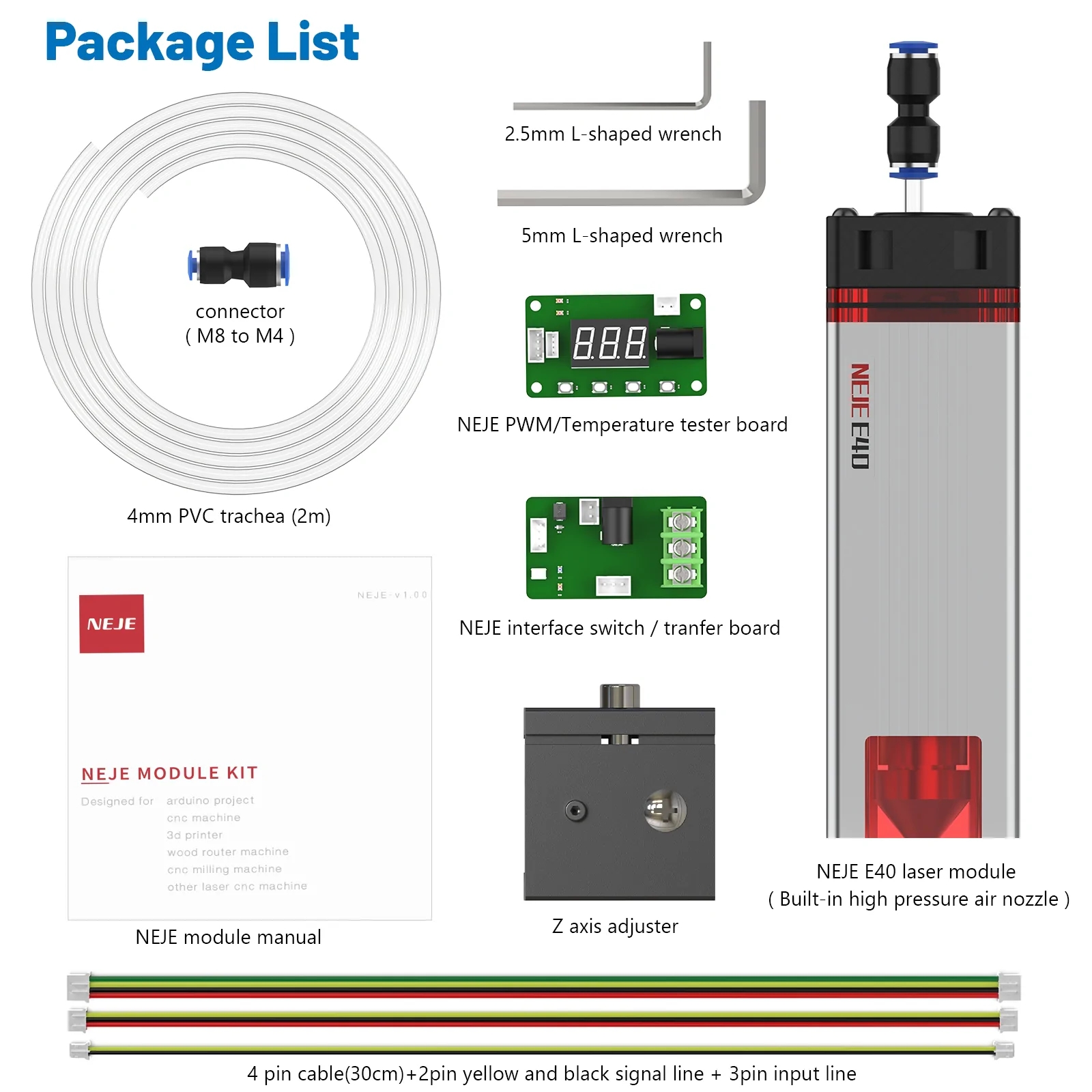 Laser Module E40 DIY Laser Engraver not Metal Cutting logo Printer with