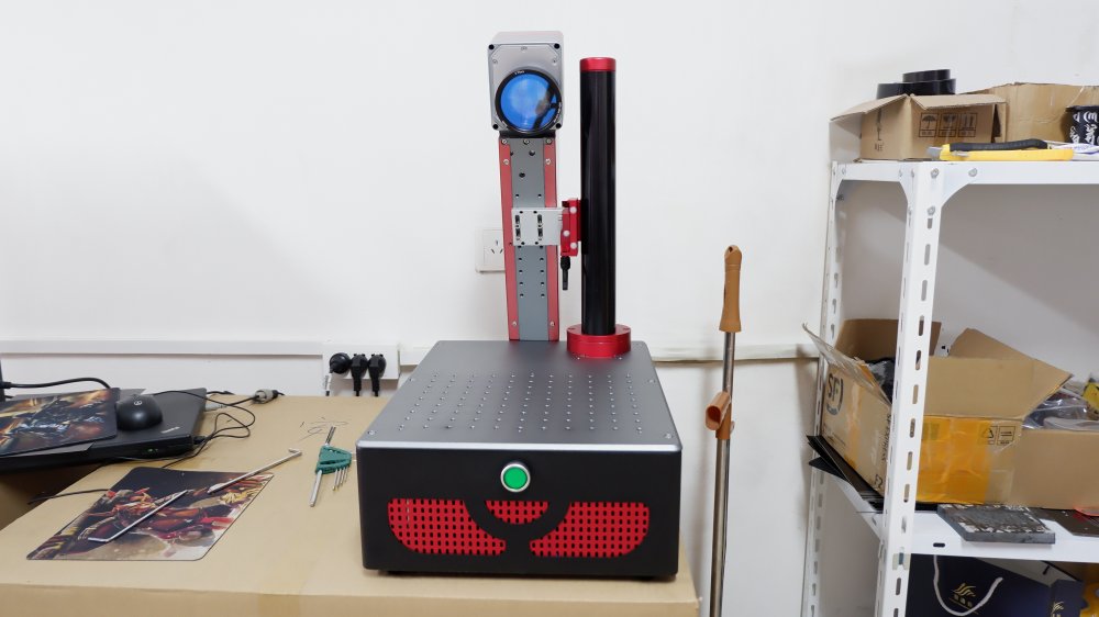 raycus fiber laser source micro metal number plate plastic name tag