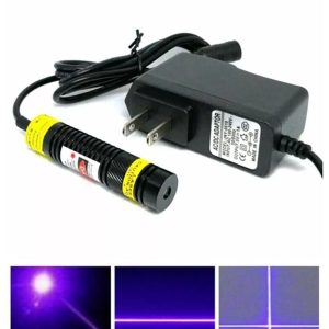 5V Focusable 405nm 80mw Violet Blue Laser Diode Module Sony LD Lights Adjustable Dot Line Cross Heads 16x68mm