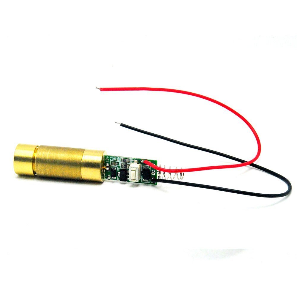 5VDC 532nm Green Laser Diode Module 10mW Dot With 12mm Holder - Industrial/Lab