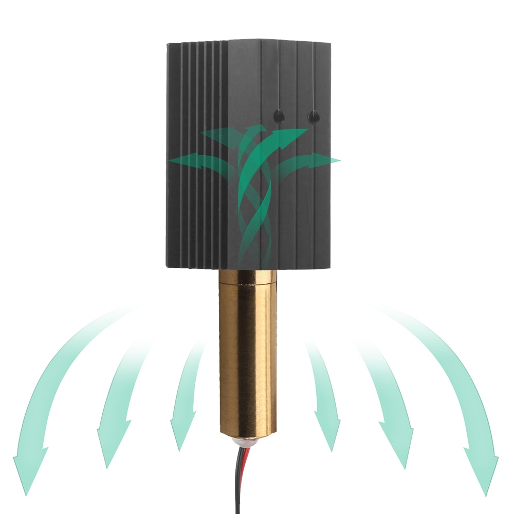1000mW 405nm Violet Light Laser Head for DIY Carving Engraving Machine Engraver Accessory with Heat Sink Module - Image 3