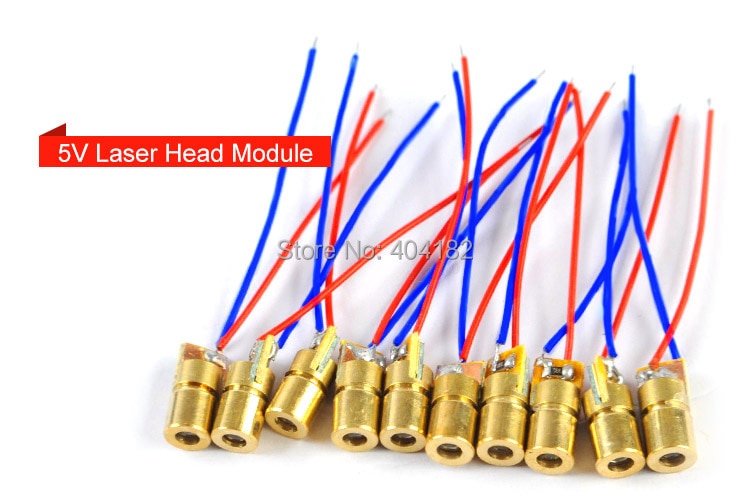 100PCS 5V Laser Diode Module 650nm 5mW Red Laser Diode Circuit Module Head - Image 2