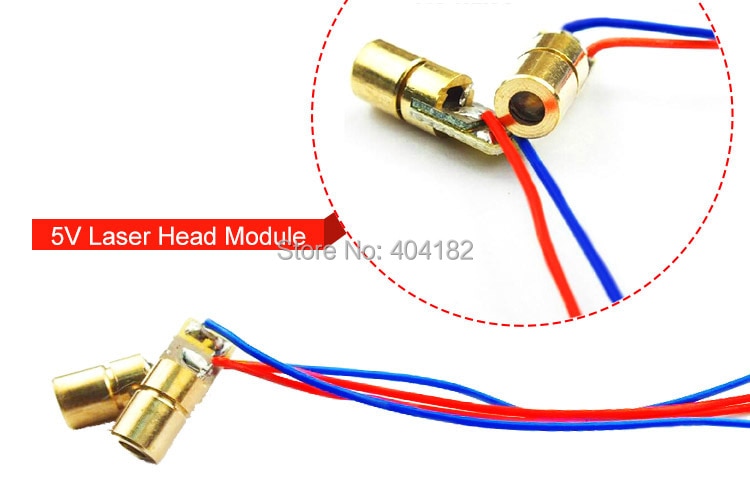 100PCS 5V Laser Diode Module 650nm 5mW Red Laser Diode Circuit Module Head - Image 3