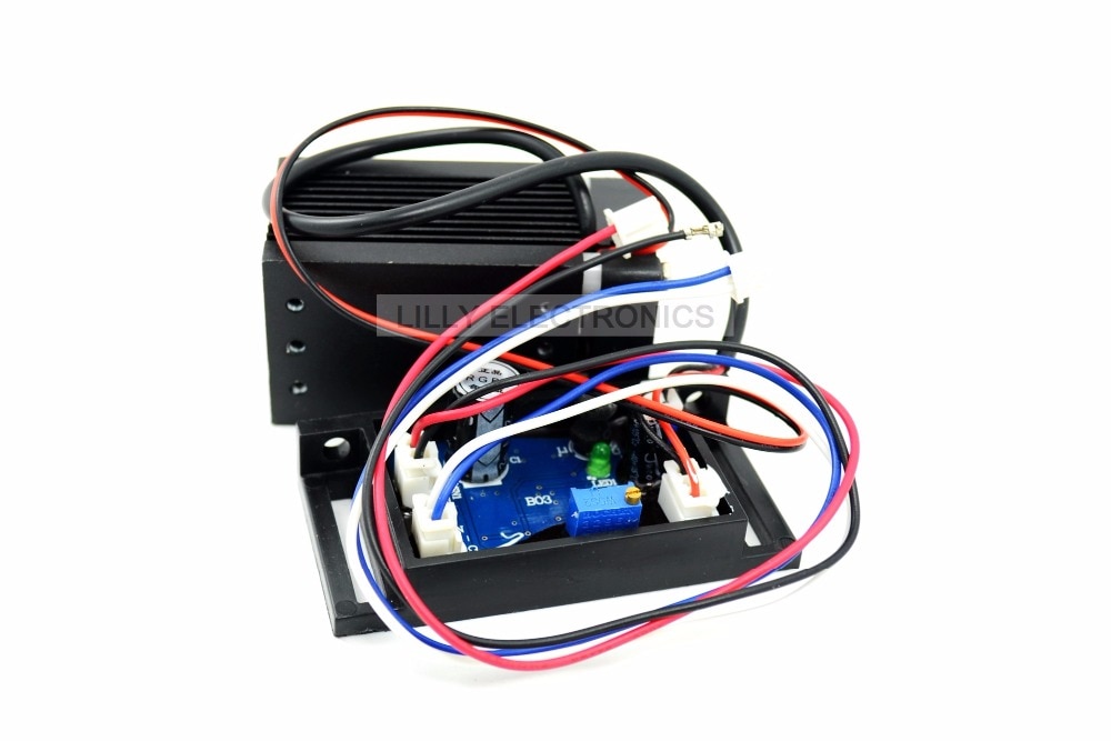 100mw 445nm 450nm 12V Blue Dot Laser Diode Module w/ TTL & Driver & Fan - Image 2
