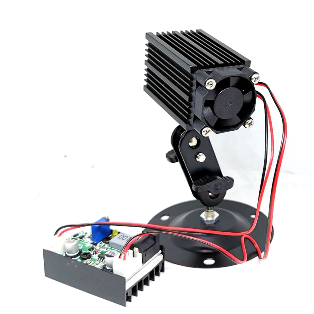 100mw 532nm Green Laser Diode Module Focusable Head Dot Ray Positioning Lights w 12V Power Supply Locator Holder - Image 2
