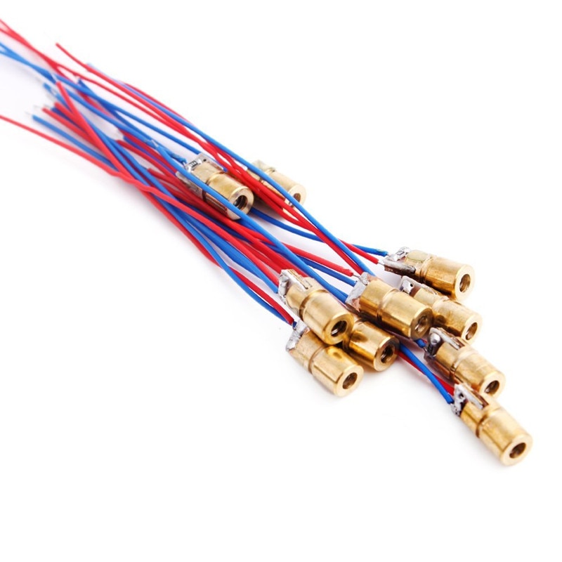 100pcs 5V 650nm 5mW Laser Red Dot Module