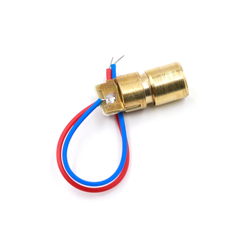 100pcs/lot 650nm 6mm 5V 5mW Laser Dot Diode Module Copper Head Red - Image 2