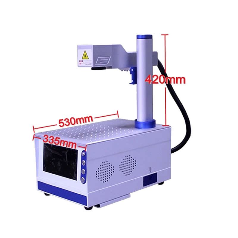 1064nm 20W FB-06 CNC Fiber Laser Metal Engraving Marking Machine with 10 Inches Computer Controller - Image 2