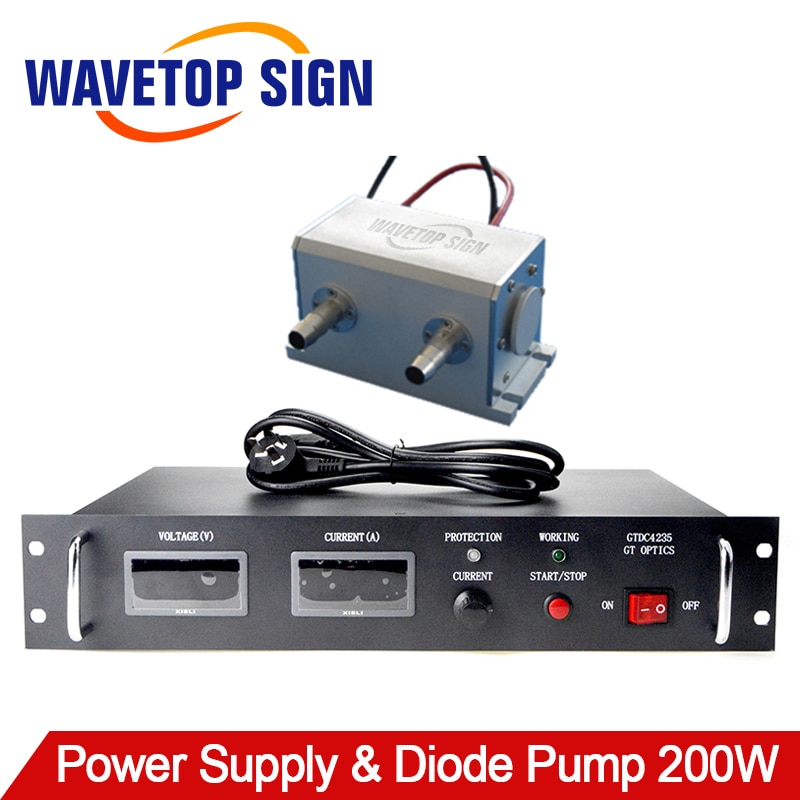 1064nm GTPC-200W High Power Diode Pumped Nd: YAG Laser Cavity Size 130x64x72mm