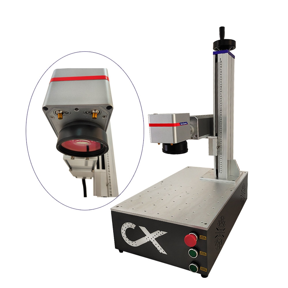 1064um Super-laser Max Raycus 20W 30W 50W CNC Fiber Laser Engraver Fiber Laser Nameplate Marking Machine with Align System