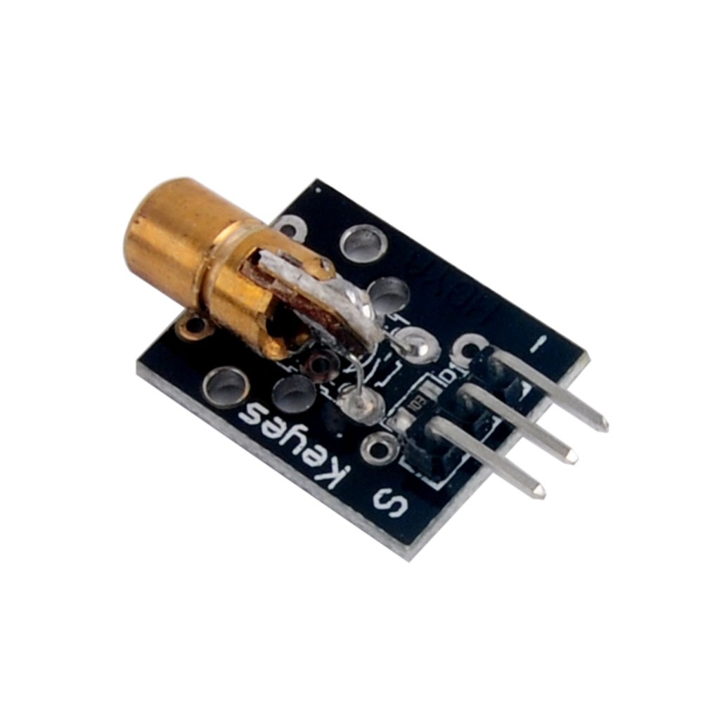 10Pcs 5V 650nm Laser Module With Demo Code 5Mw 6mm Laser Dot Diode Copper Head Breakout for Arduino