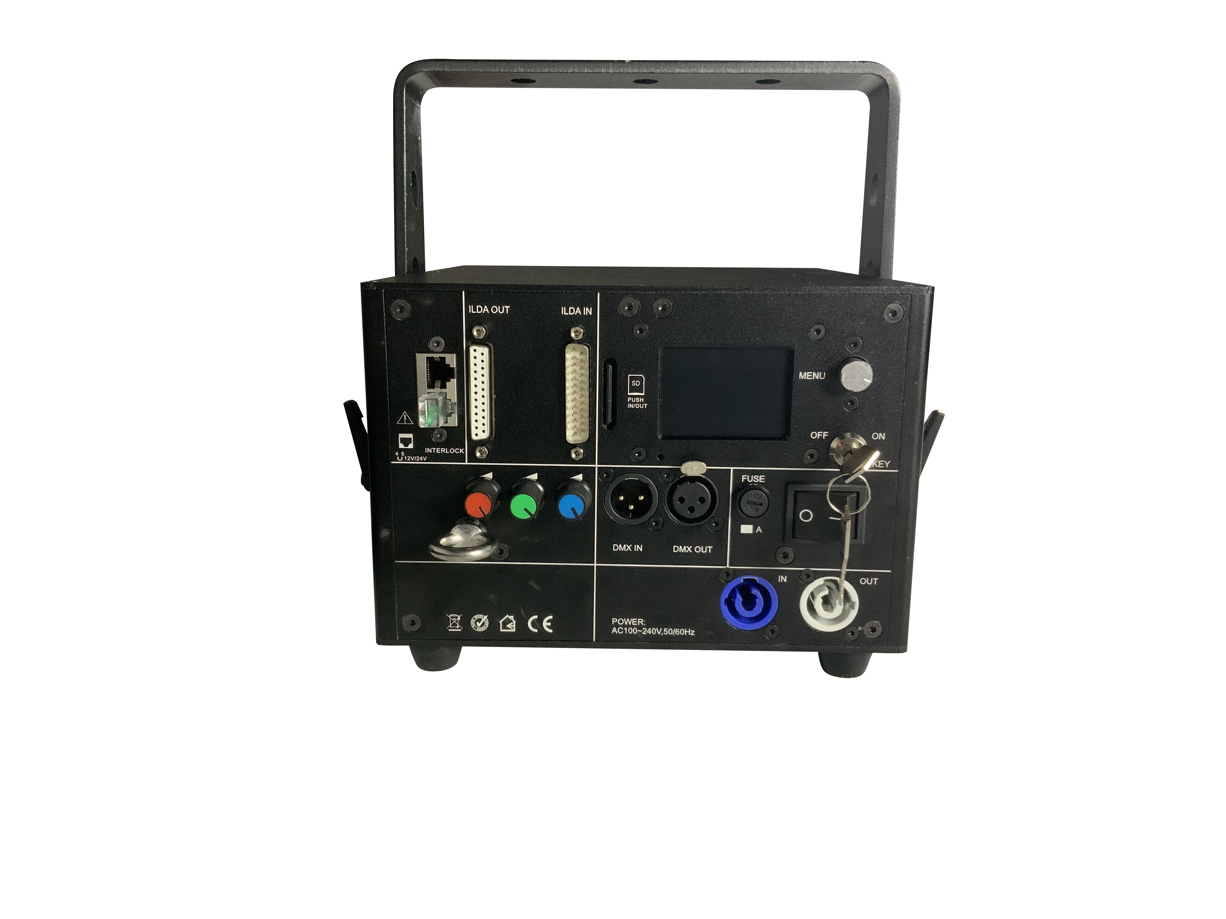 10W RGB 40Kpps pure diode laser show system with carton case package for disco party stage lighting