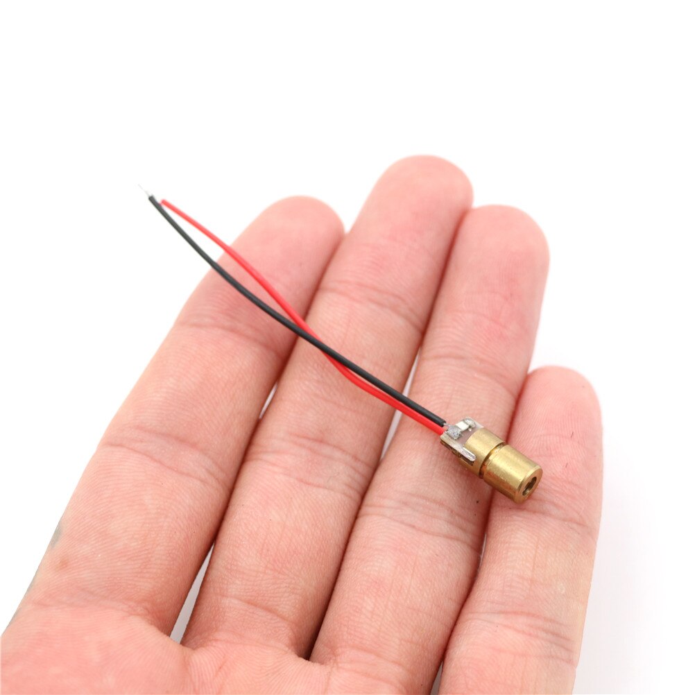 10pcs 650nm 6mm 3V 5mW Laser Dot Diode Module Red Copper Head - Image 2