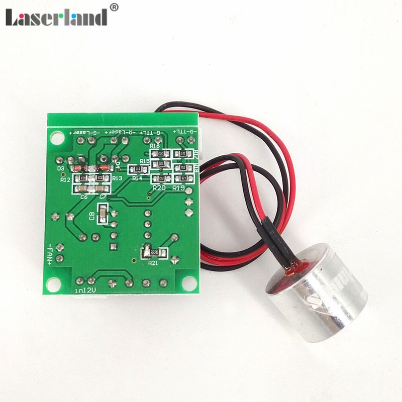 10pcs Laserland 18*15mm 650nm 100mW Red Laser Diode Module with TTL 12VDC Focusable - Image 4