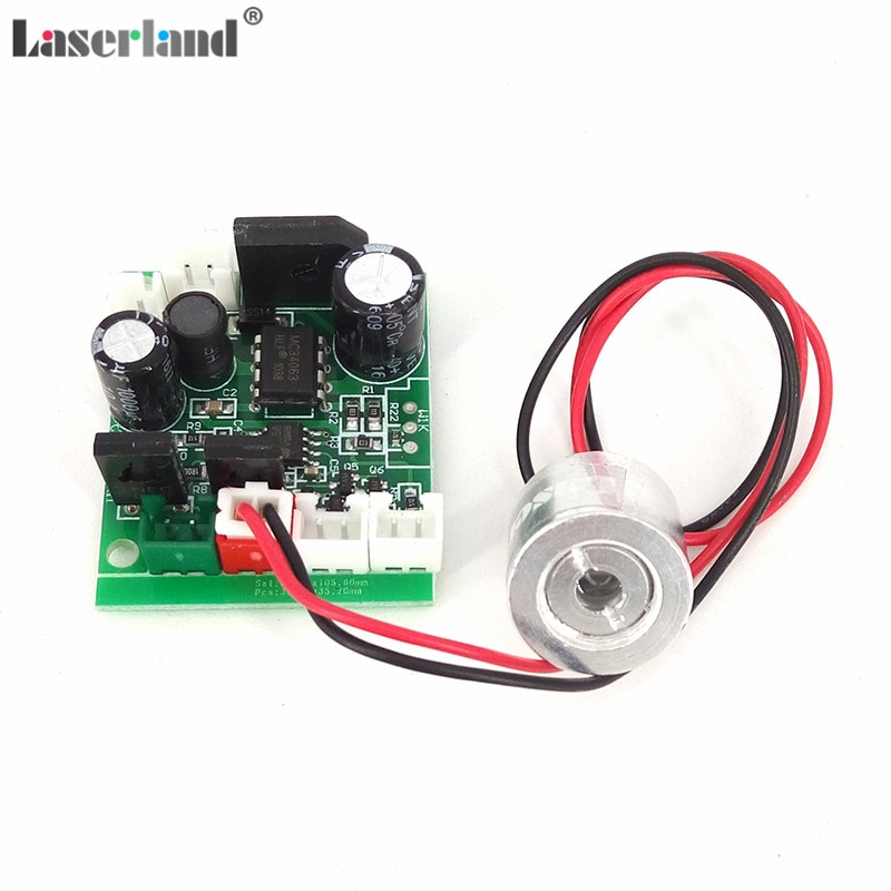 10pcs Laserland 18*15mm 650nm 100mW Red Laser Diode Module with TTL 12VDC Focusable