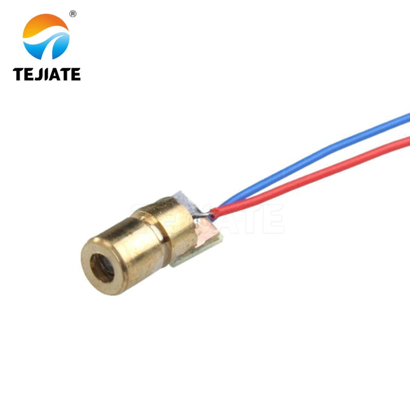 10pcs laser diode 650nm 6mm 3V/5V 5mW Adjustable Laser Dot Diode Module Red Copper Head
