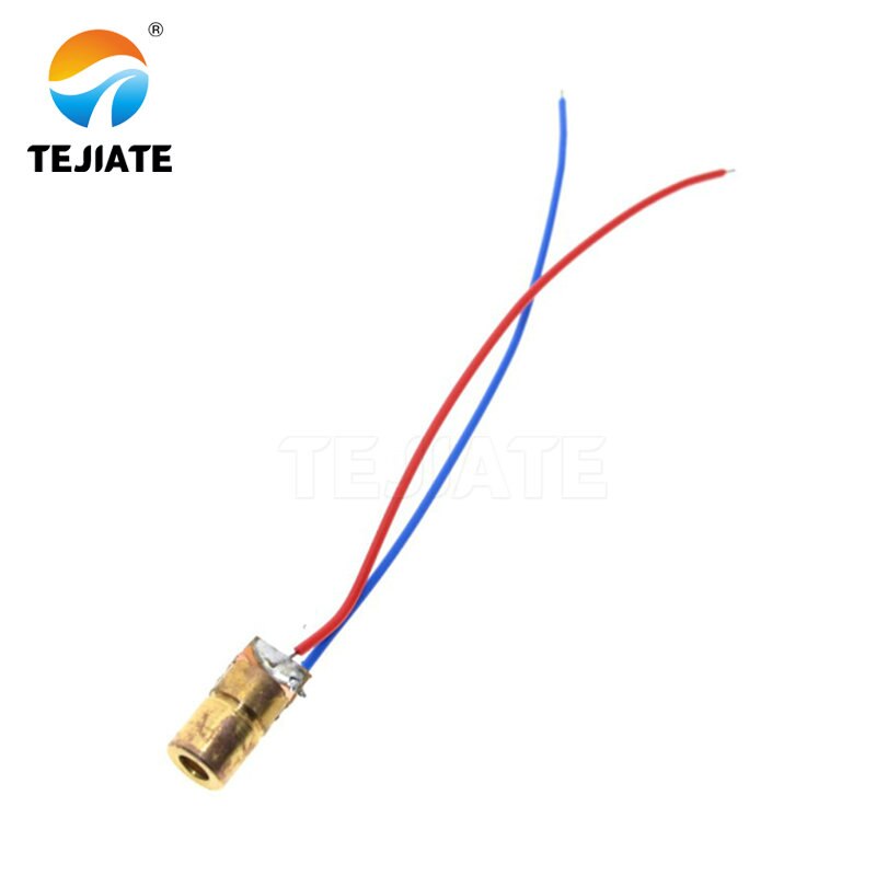 10pcs laser diode 650nm 6mm 5V 5mW Adjustable Laser Dot Diode Module Red Copper Head 3v - Image 2