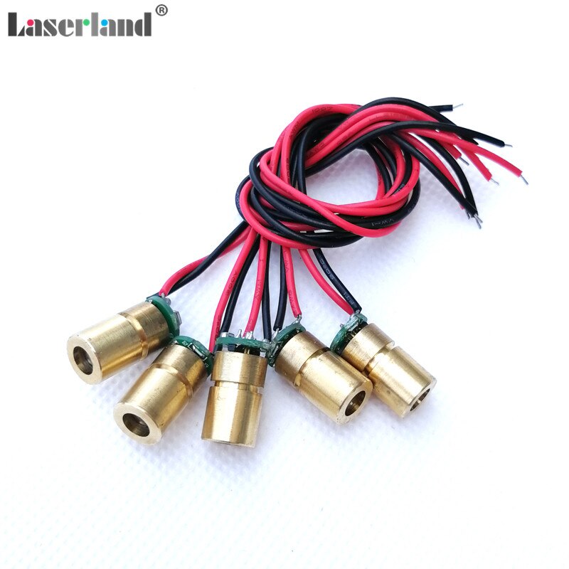 10pcs lot 3VDC 50mW 780nm Infrared IR Laser DOT Diode Module 8x12mm - Image 4