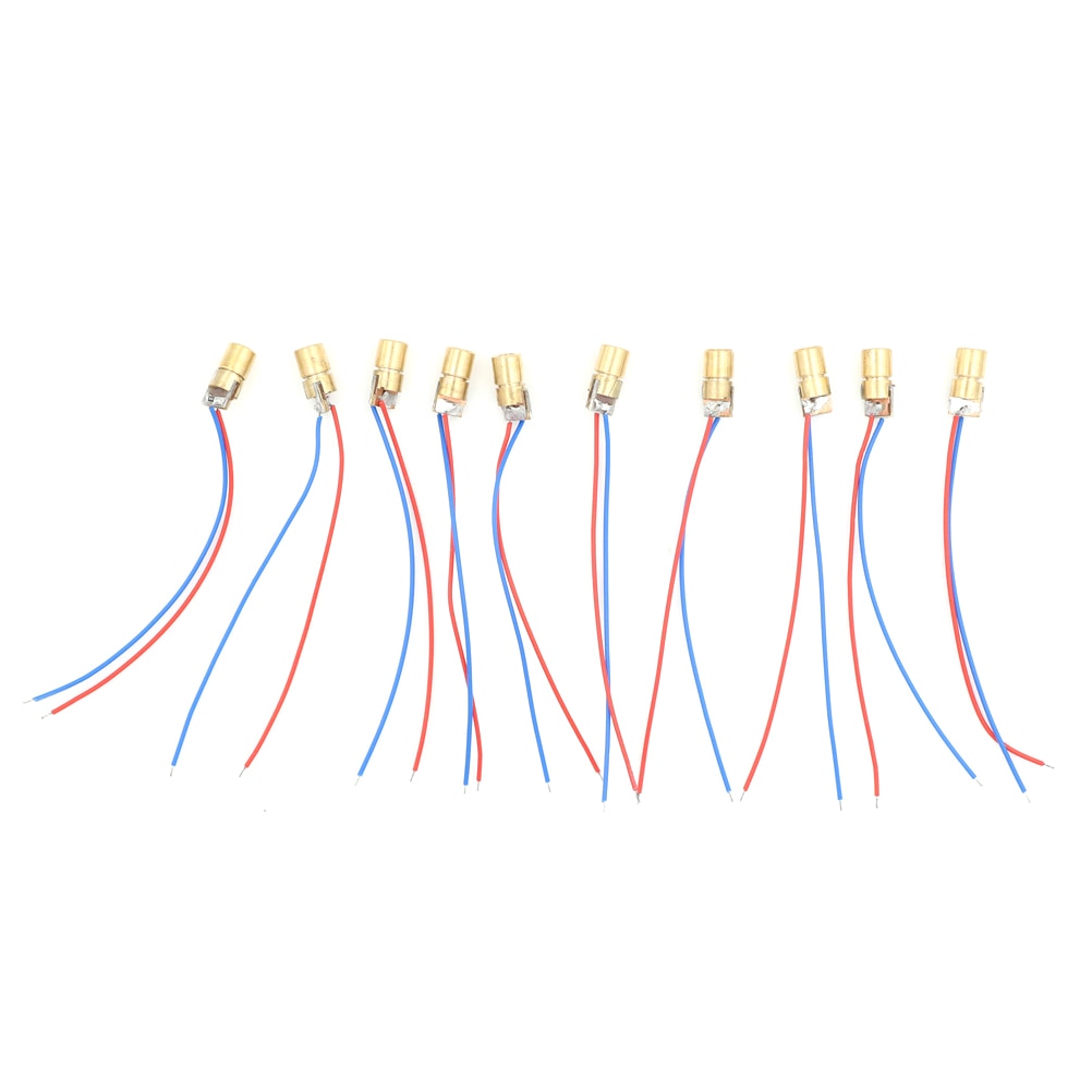 10pcs/lot Laser Diodes 2-5mW 650 Nm Diodo Mini 650nm 5mW 5V Red Laser Dot Diode Module Head Whosesale - Image 2