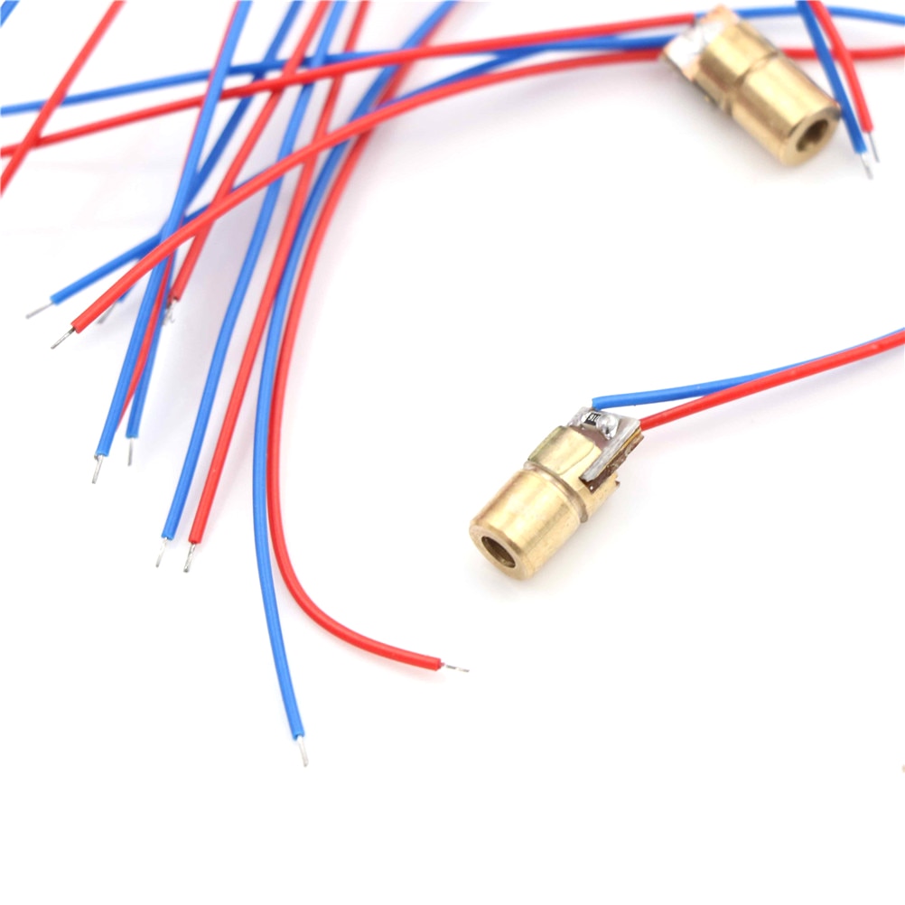 10pcs/lot Laser Diodes 2-5mW 650 Nm Diodo Mini 650nm 5mW 5V Red Laser Dot Diode Module Head - Image 3