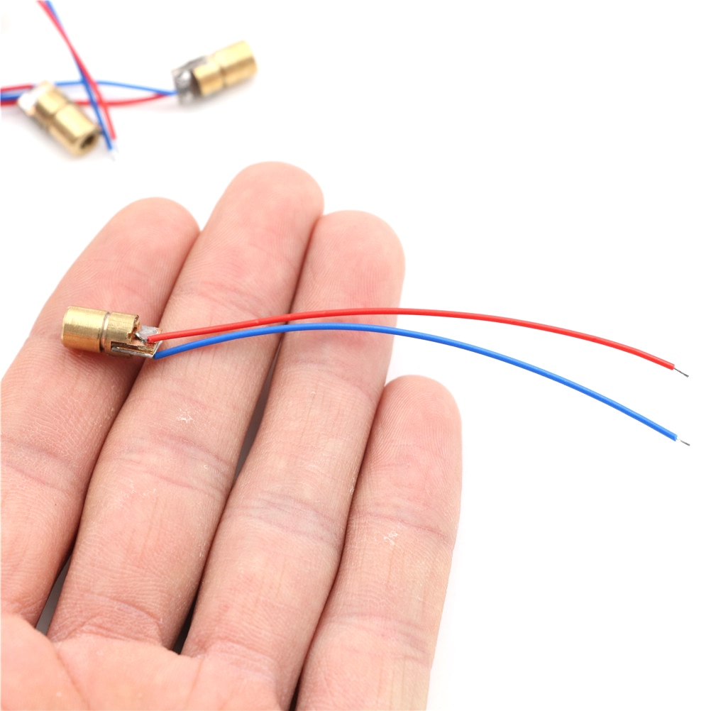 10pcs/lot Laser Diodes 2-5mW 650 Nm Diodo Mini 650nm 5mW 5V Red Laser Dot Diode Module Head Whosesale - Image 4
