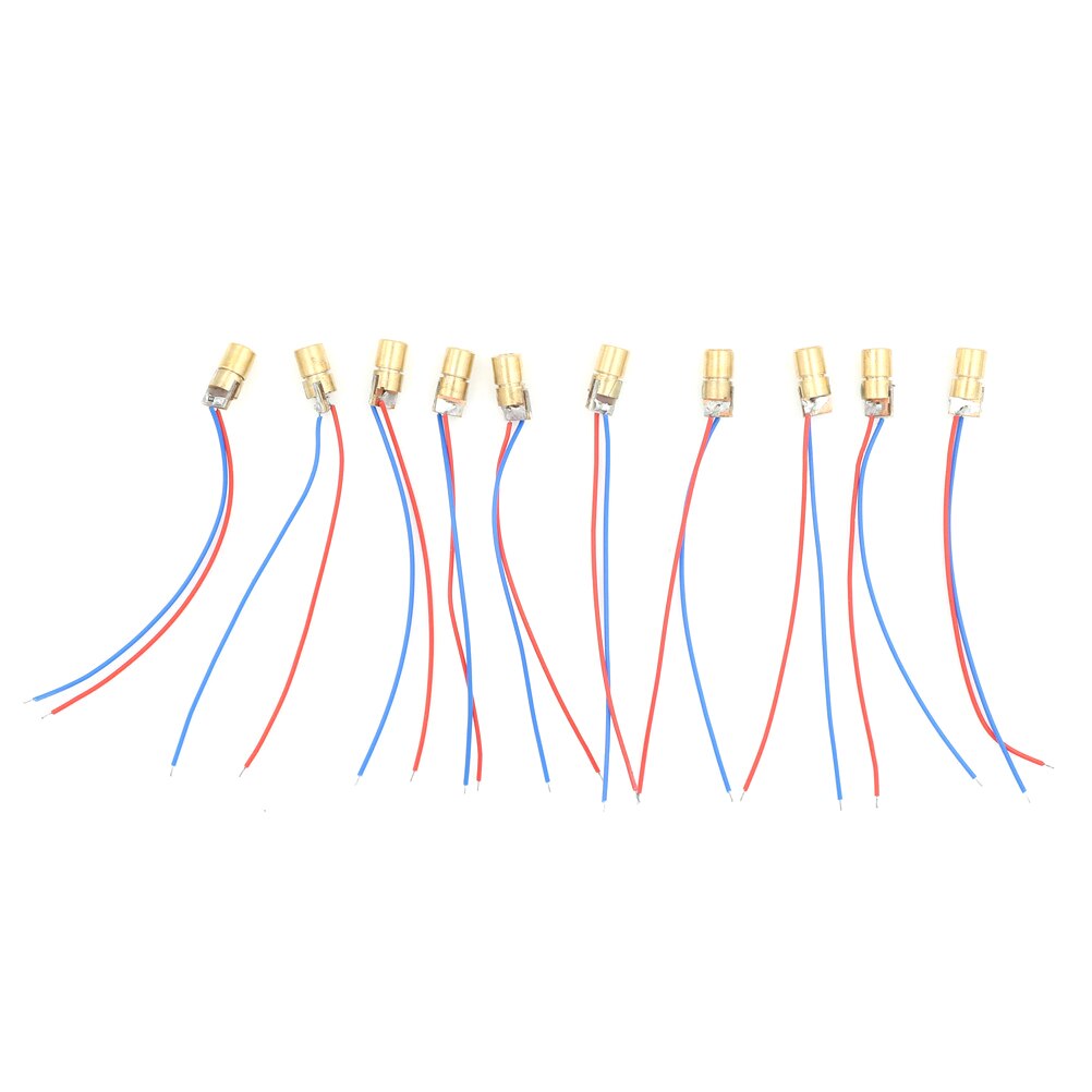 10pcs/lot Mini 650nm 5mW 5V Red Laser Dot Diode Module Head Laser Diodes 2-5mW 650 Nm Diodo - Image 2