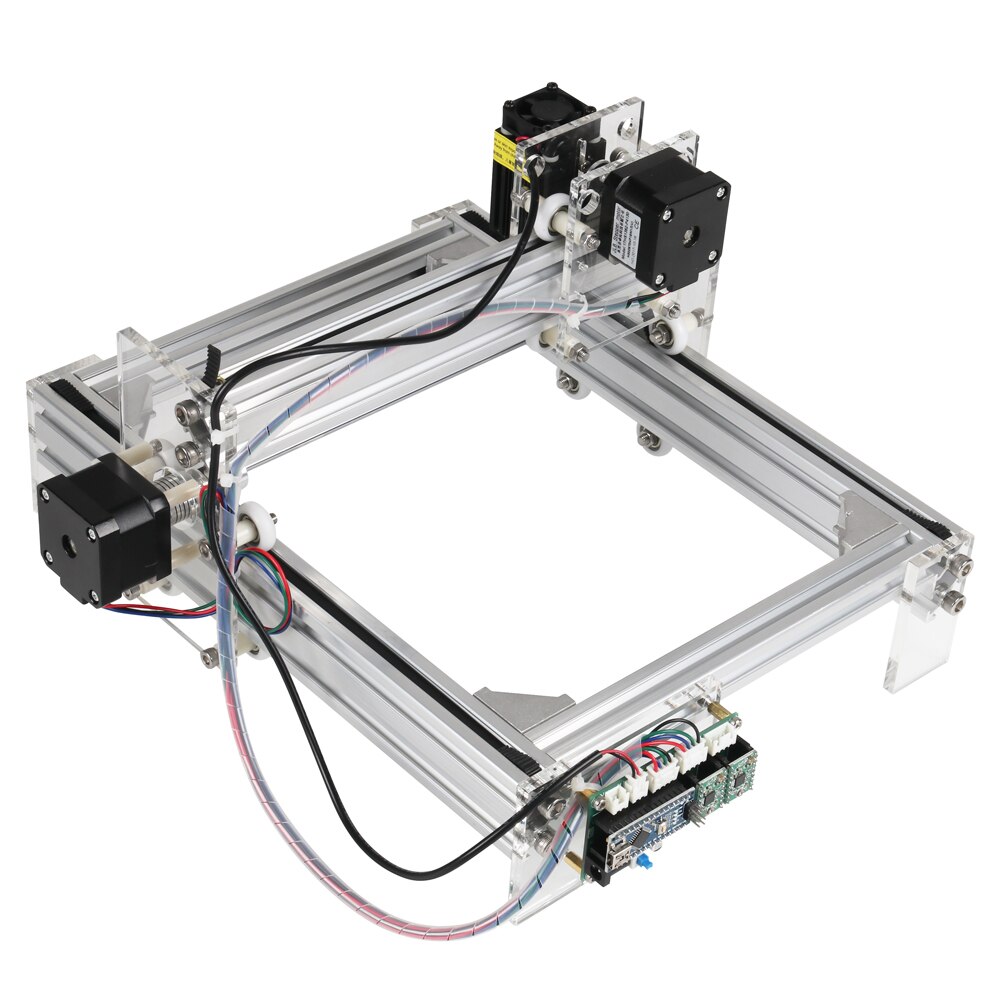 10w/15w Big Power Laser Engraver Working Area 20cmx17cm Mini Desktop Laser Printer DIY Violet Laser Engraving Machine CNC Router - Image 2