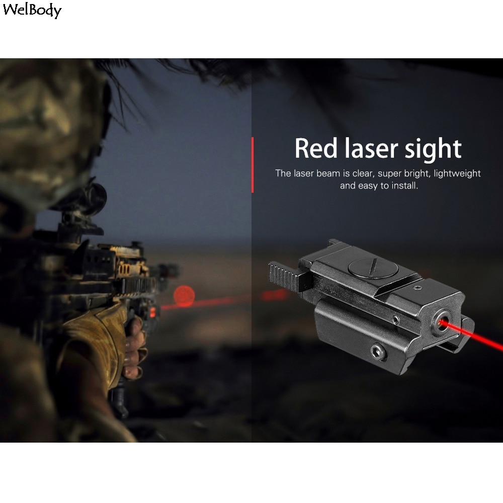 11/20mm Hunting Riflescope Tactical Red Dot Laser Sight Picatinny Weaver Rail For Pistol Glock Headgun Gun Red Dot Scope - Image 3