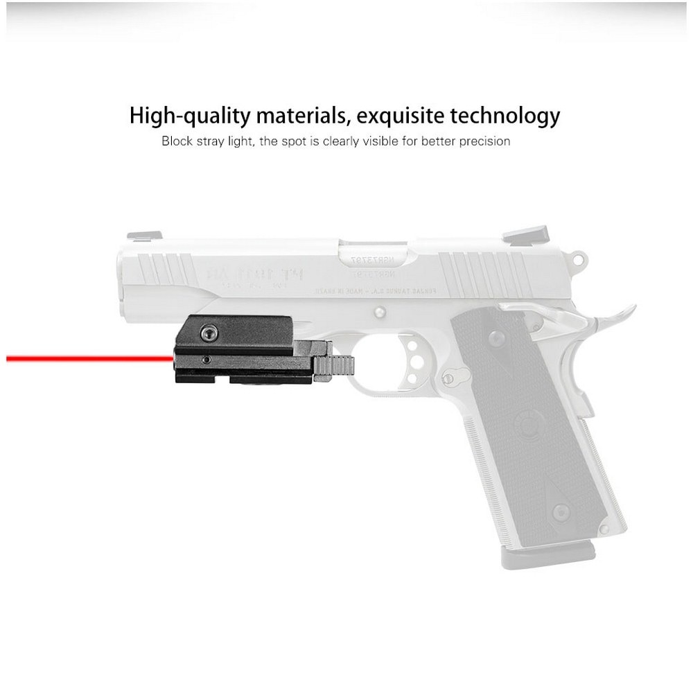 11mm / 20mm Rifle Scope Tactical Red Dot Laser Sight Low Orbit Laser Scope, Bottom Scope For Airsoft Pistol Gun Tactical Hunting - Image 2