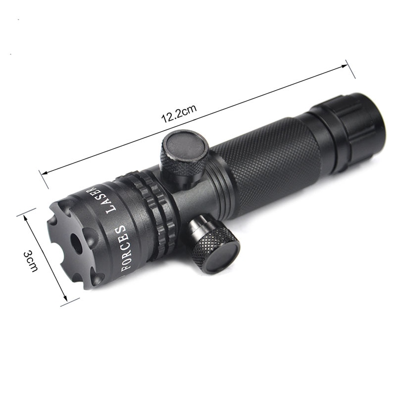 12.2cm*3cm Tactical Green Laser Sight Adjustable Green Laser Designator, Hunting Laser Sight G27 - Image 3