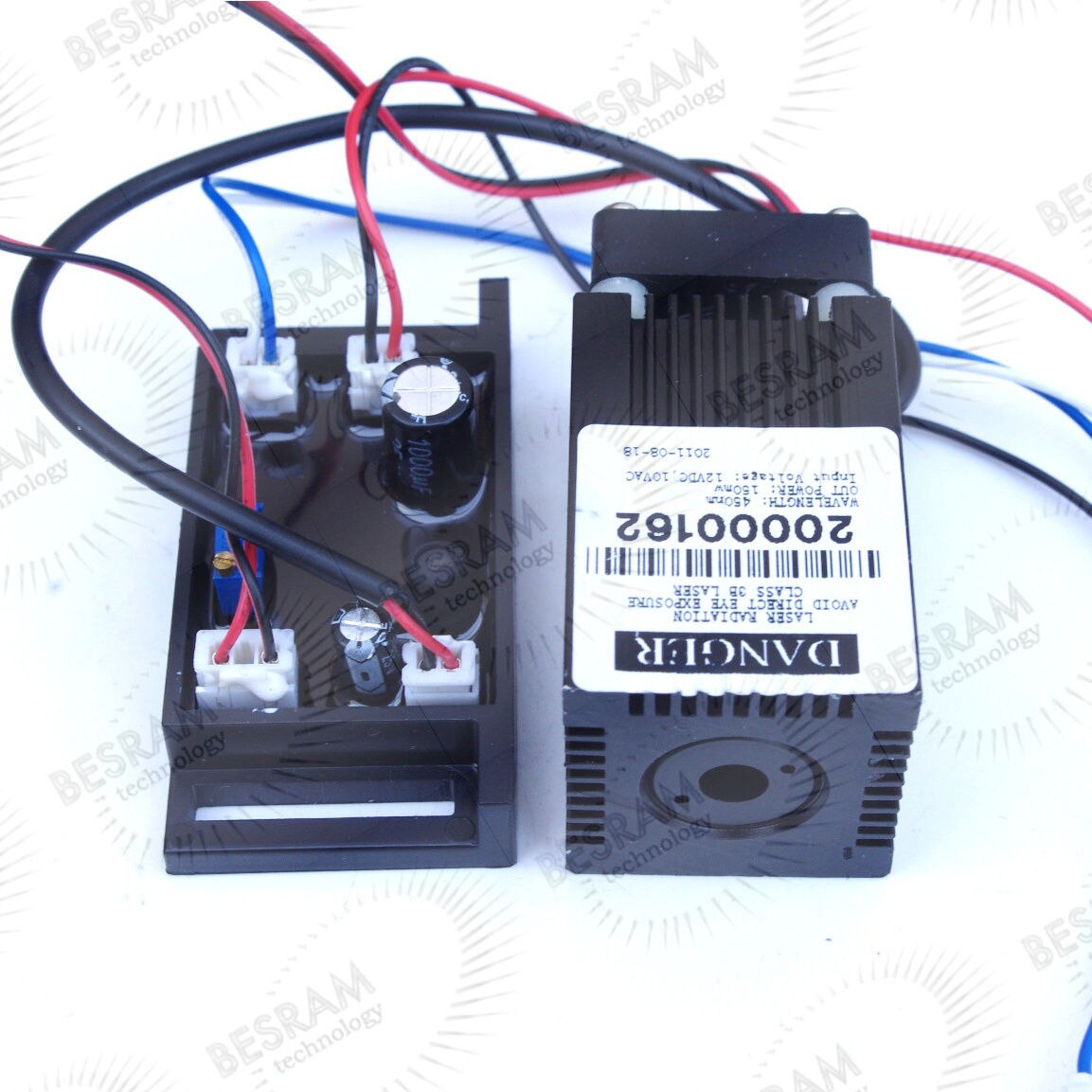 12VDC Focusable 400mW Blue Blu-Ray 445nm 450nm Laser Diode Module TTL LAB - Image 2