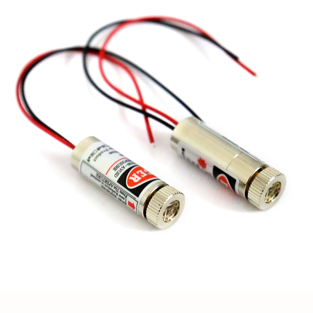 12mm adjustable focal length cross line laser module 5mw red light laser laser head - Image 2
