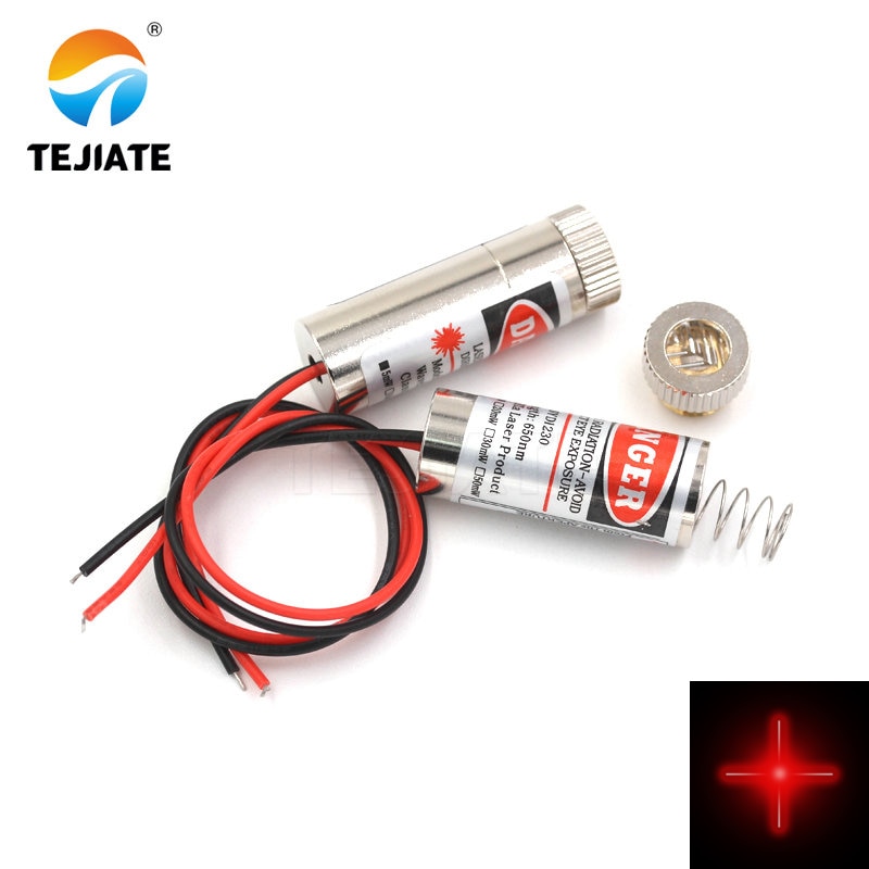 12mm laser diode laser head 5mW 650nm red dot/line /cross laser tube infrared laser sensor module adjustable focal length 3-5V - Image 2