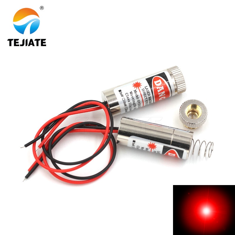 12mm laser diode laser head 5mW 650nm red dot/line /cross laser tube infrared laser sensor module adjustable focal length 3-5V - Image 3
