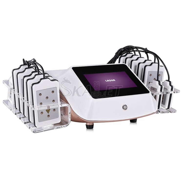 14pcs Pad Diode Laser Lipolysis Anti-Cellulite Fat Removal Body Shaping Slimming Machine