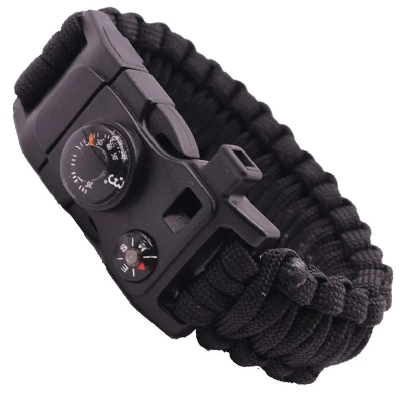 15 In 1 Multi-Function Military Emergency Paracord Survival Bracelet Camping Rescue EDC Tools Escape Tactics Wrist Strap - Image 3