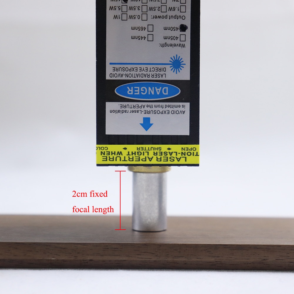 15W 450nm Fixed Focus Laser Module Cutting Head 3P TTL/PWM Stainless Steel Laser Engraver - Image 2