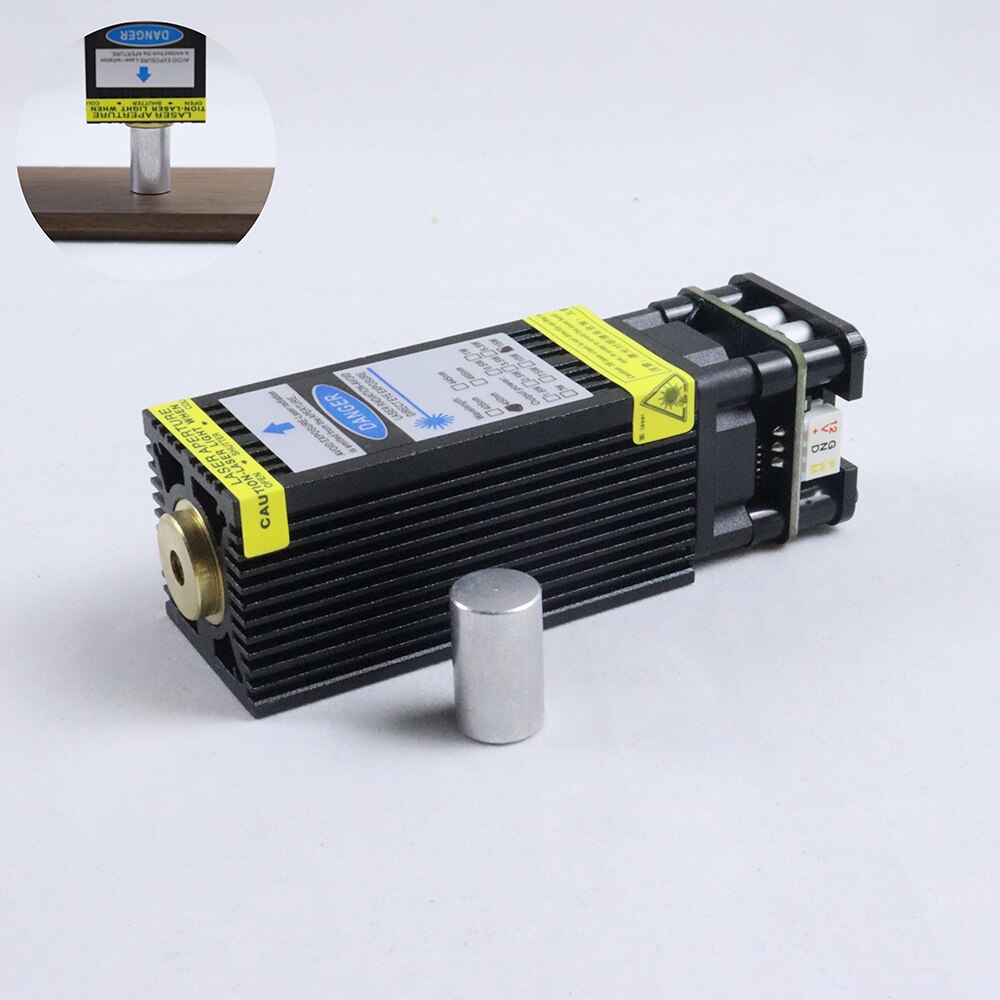 15W 450nm Fixed Focus Laser Module Cutting Head 3P TTL/PWM Stainless Steel Laser Engraver