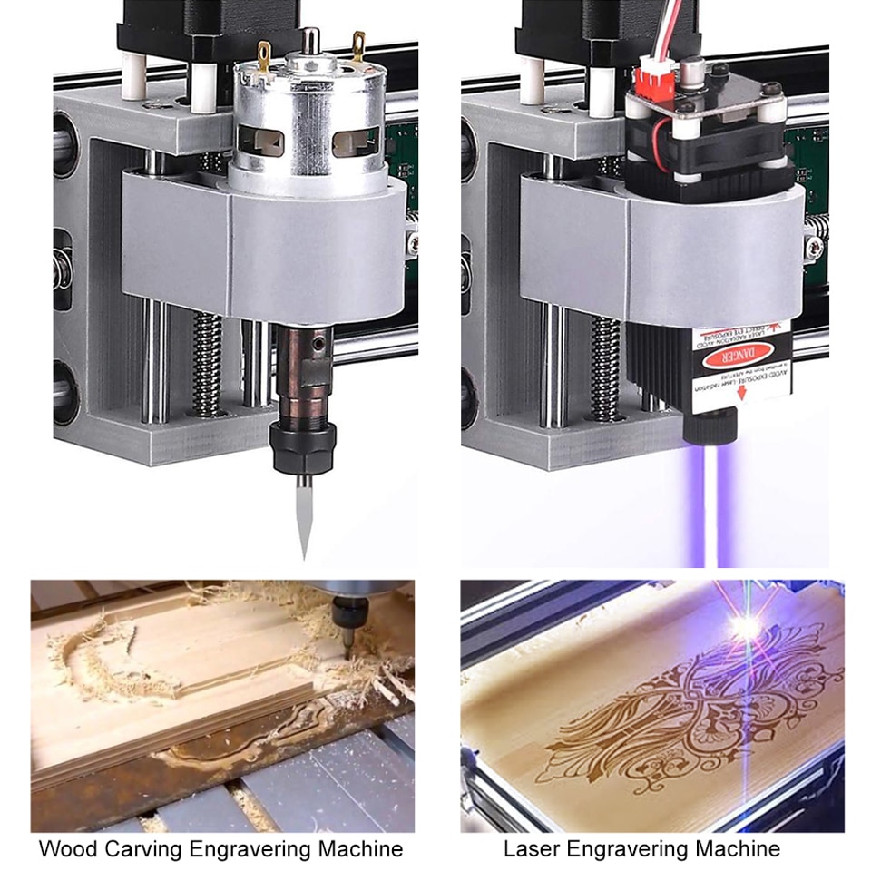 15W CNC 3018 Pro Max Laser Engraving Machine 3 Axis DIY Mini Wood Router Woodworking Laser Engraver With Offline Controller
