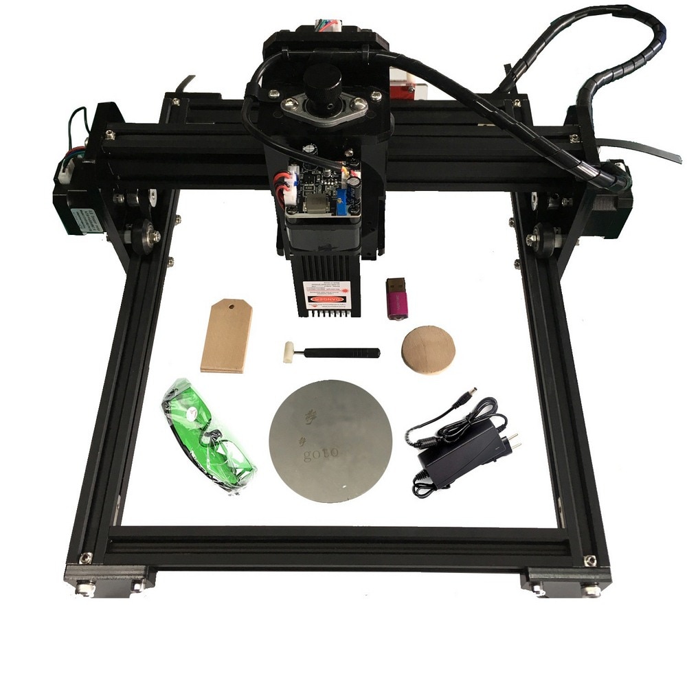 15W CNC Engraving Machine with 15000mw Laser Head Wood Router PCB Glass Metal Milling Machine Wood Carving Machine DIY Mini CNC
