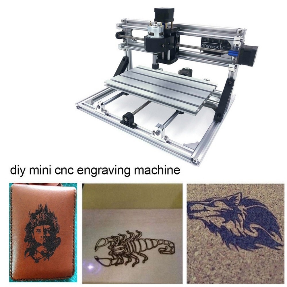 15W CNC1610 Laser Engraving Machine Blue Laser 500mw 1500mw 5500mw 15000mw Wood Router PCB Metal Wood Carving Machine DIY Letter