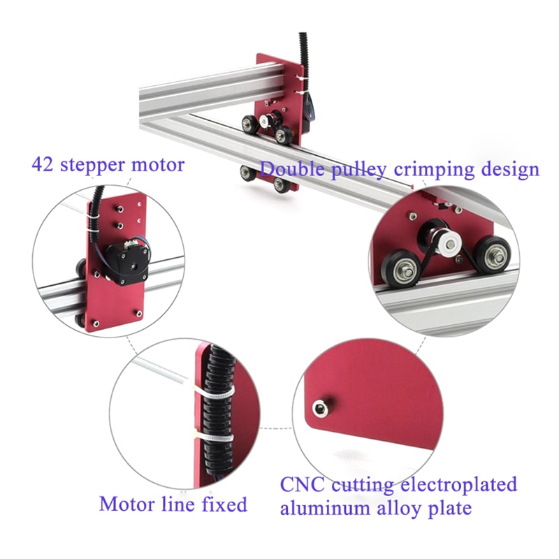 15W DIY Wood Mini CNC Laser Engraver Cutter Engraving Machine 45x45cm Acrylic Aluminum PWM Advanced Toys - Image 2