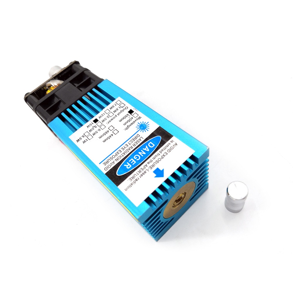 15W Fixed-Focus Blue-Violet Laser Module Can Engrave on stainless steel 15000mw DIY Carving Engraving Machine Engraver Accessory