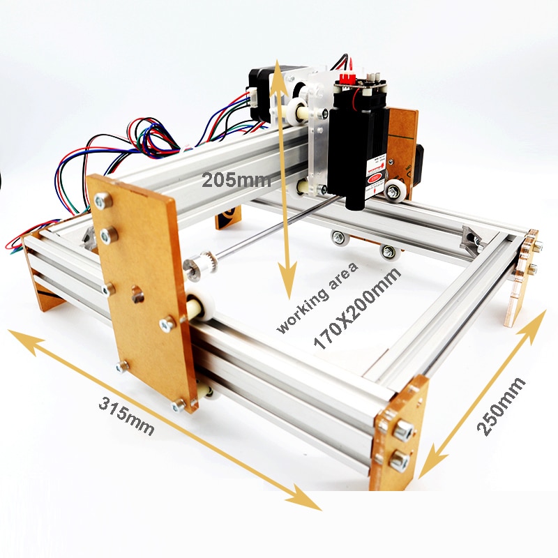15W Laser Engraving Machine CNC Printer Working Area 20cmx17cm 1w 2.5w 5.5w 15w Laser Printer CNC Router Laser Engraver
