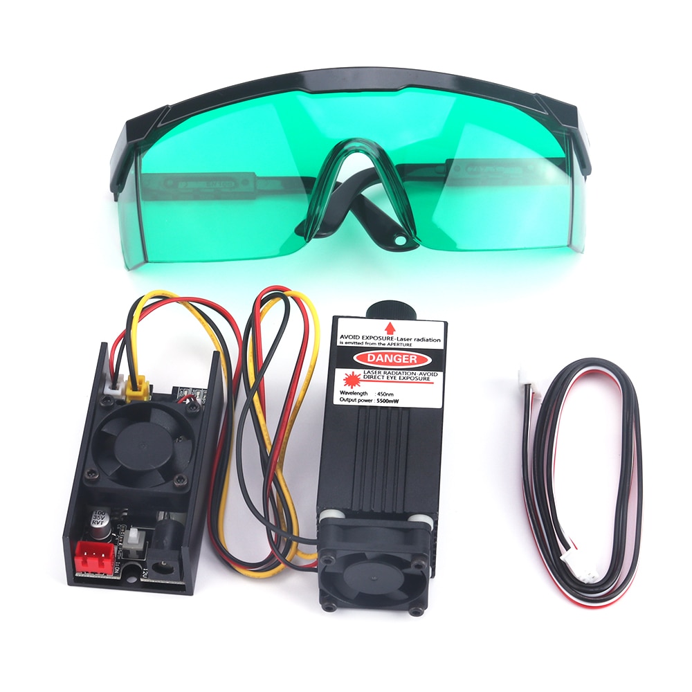 15W Laser Module Engraving Head Ajustable Focus Length 3Pin TTL/PWM Laser Engraver 1000mW 2500mW 5500mW 7W 10W - Image 2