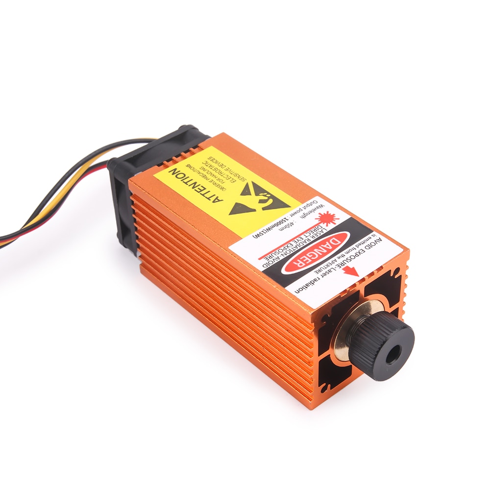 15W Laser Module Engraving Head Ajustable Focus Length 3Pin TTL/PWM Laser Engraver 1000mW 2500mW 5500mW 7W 10W