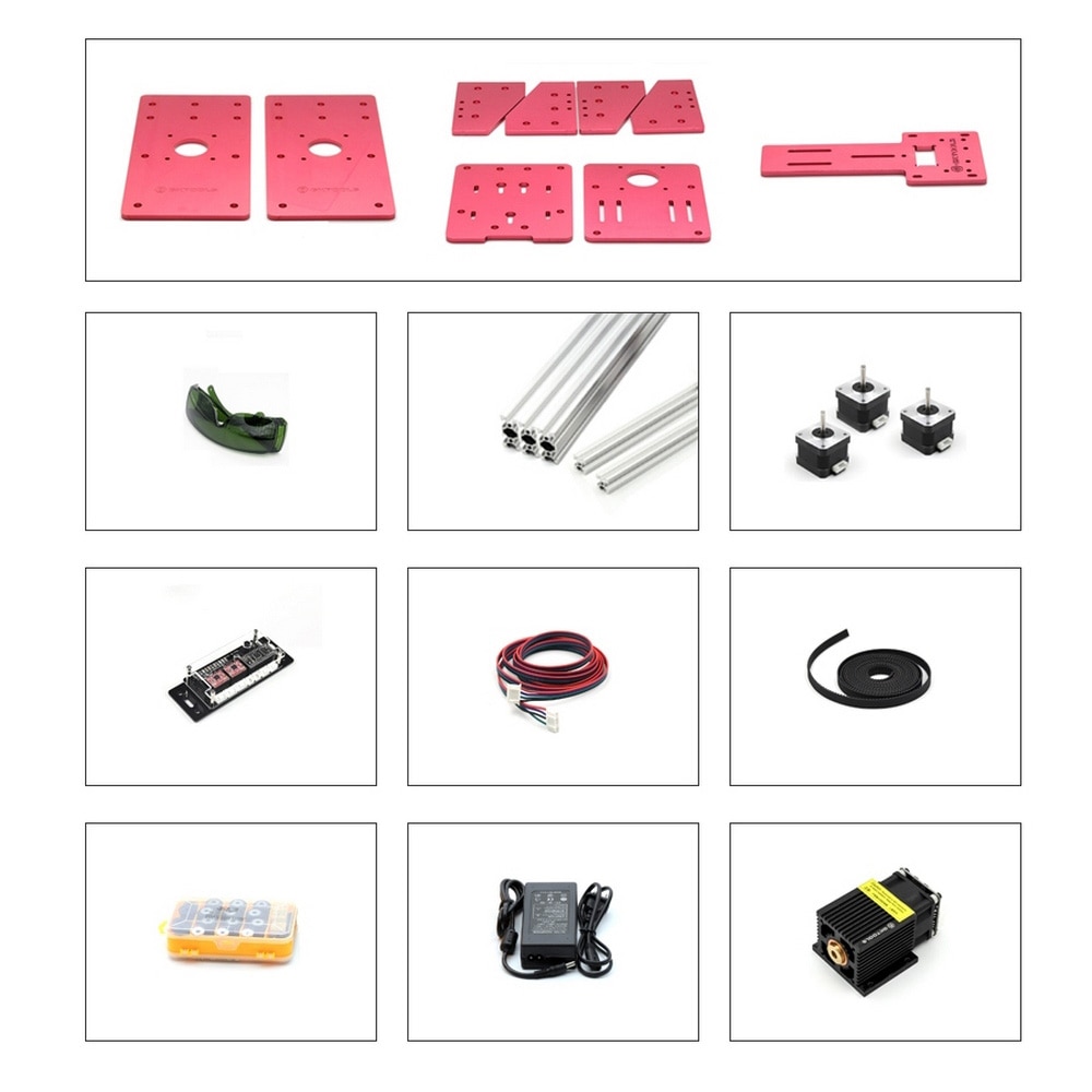 15W Metal Engraving Machine 15000mw 5500mw Laser Head 45x45cm Area Wood Router PCB Milling Machine Wood Carving Machine - Image 3