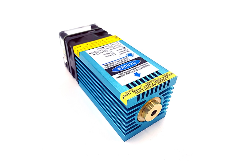 15W blue violet fixed focus laser module, can engrave on stainless steel, 15000mw, craft engraving accessory with PWM